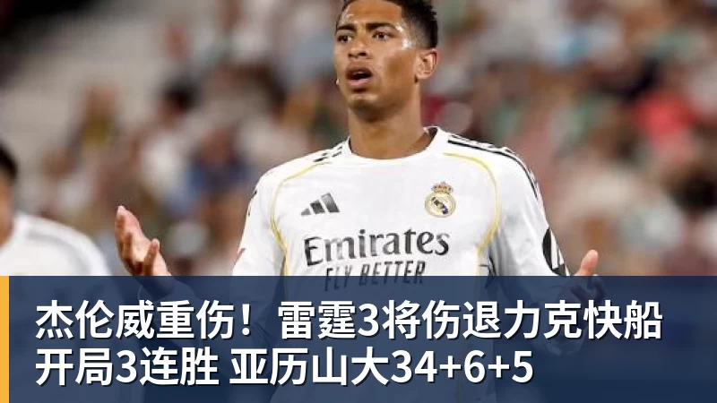 杰伦威重伤!雷霆3将伤退力克快船开局3连胜 亚历山大34+6+5